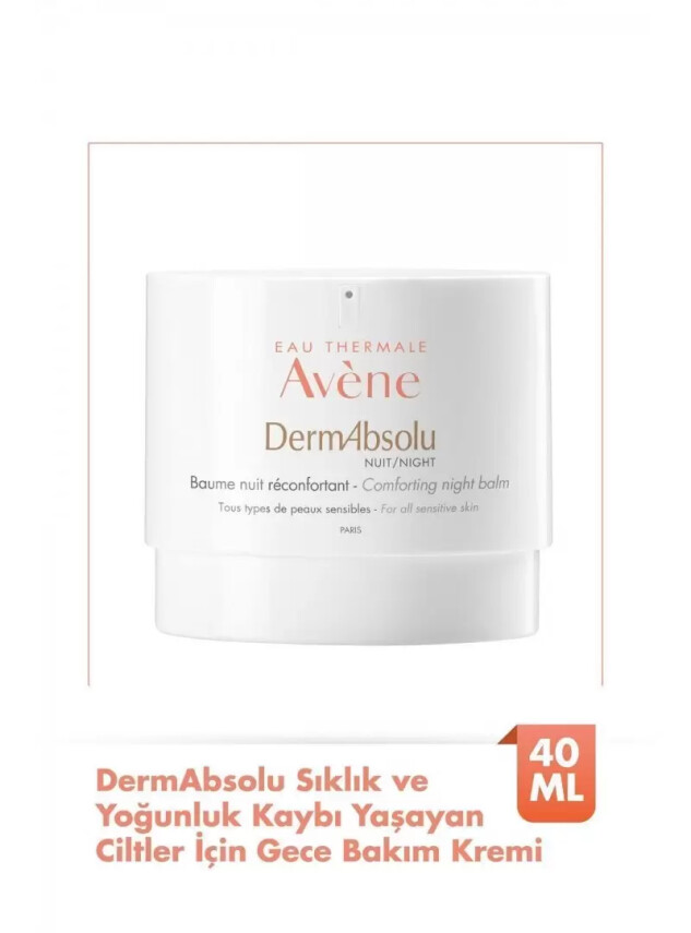 Avene DermAbsolu Sıklık ve Yoğunluk Kaybı Yaşayan Ciltler İçin Gece Bakım Kremi 40 ml - Avene