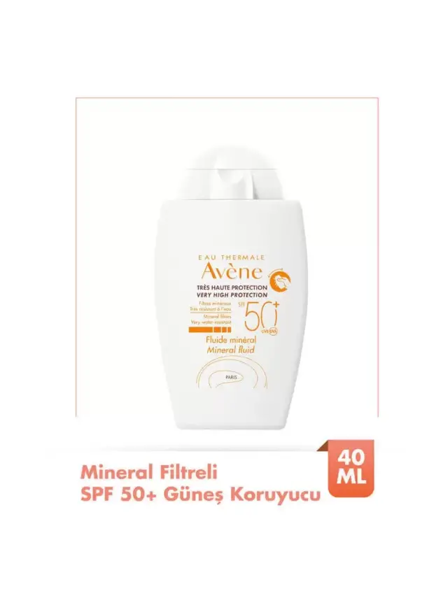 Avene Fluide Mineral Filtreli SPF 50+ Güneş Koruyucu 40 ml - 1