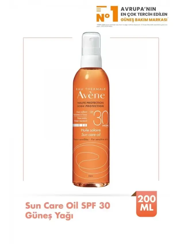 Avene Güneş SPF 30+ Güneş Yağı 200 ml - 1