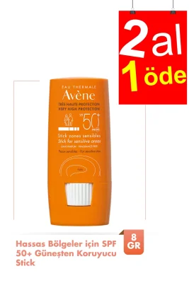 Avene Hassas Bölgeler için SPF 50+ Güneşten Koruyucu Stick 8 gr - 2AL1ÖDE - 1