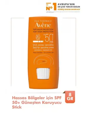 OUTLET-Avene Hassas Bölgeler için SPF 50+ Güneşten Koruyucu Stick 8 gr - Avene