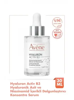 OUTLET - Avene Hyaluron Activ B3 Hyaluronik Asit ve Niasinamid İçeren Hücre Yenileme Etkili Serum 30 ml - Avene
