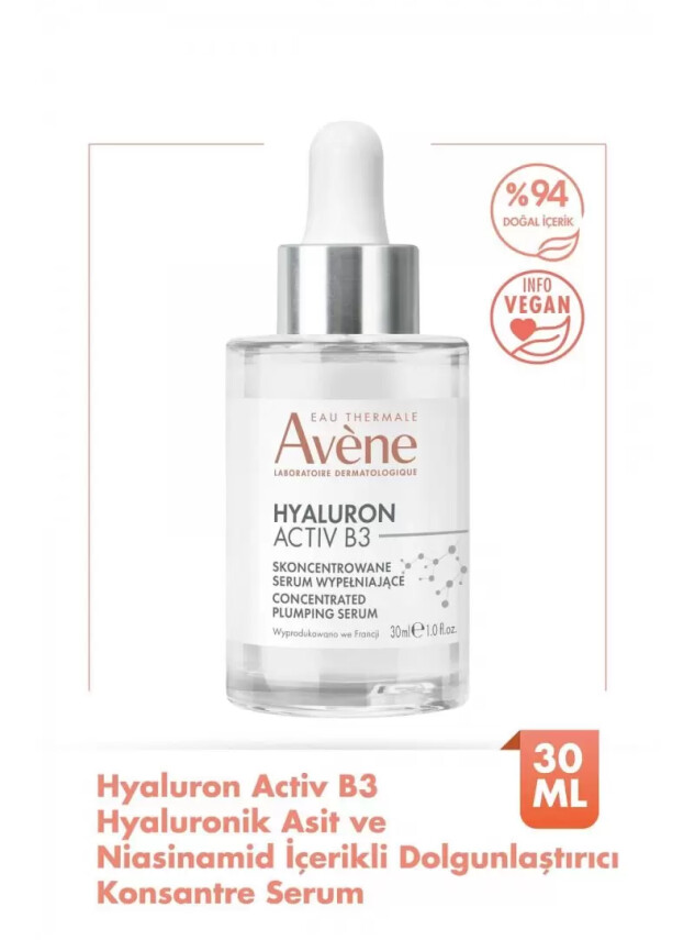 Avene Hyaluron Activ B3 Hyaluronik Asit ve Niasinamid İçeren Hücre Yenileme Etkili Serum 30 ml - Avene