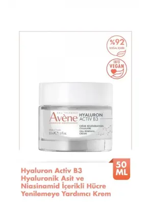 Avene Hyaluronik Asit ve Niasinamid İçerikli Hücre Yenilemeye Yardımcı Krem 50 ml - Avene