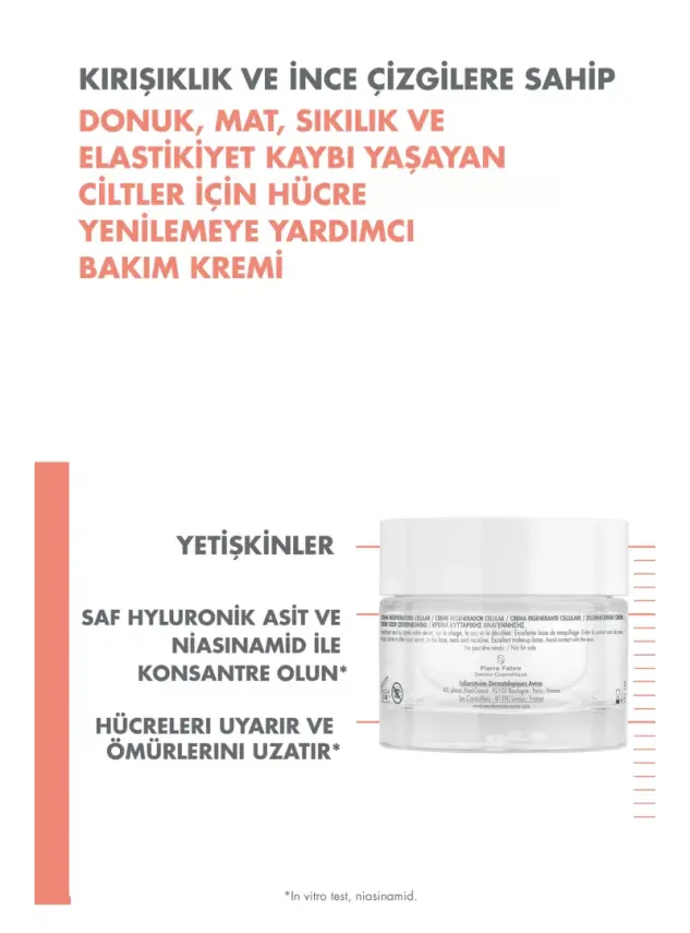 Avene Hyaluronik Asit ve Niasinamid İçerikli Hücre Yenilemeye Yardımcı Krem 50 ml - 4