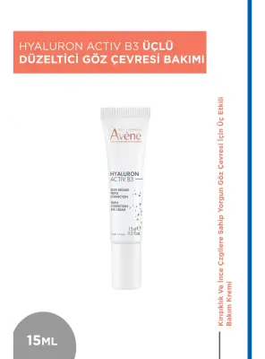 Avene Hyaluronik Asit ve Niasinamid İçerikli Üç Etkili Göz Çevresi Bakım Kremi 15 ml - 2