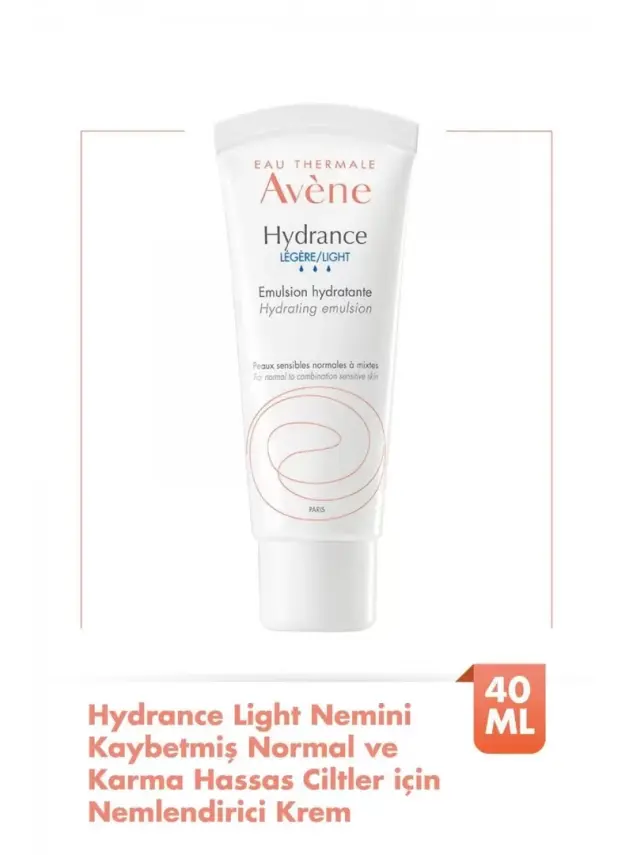 Avene Hydrance Light Hassas ve Karma Ciltler için Nemlendirici Emülsiyon 40 ml - 1