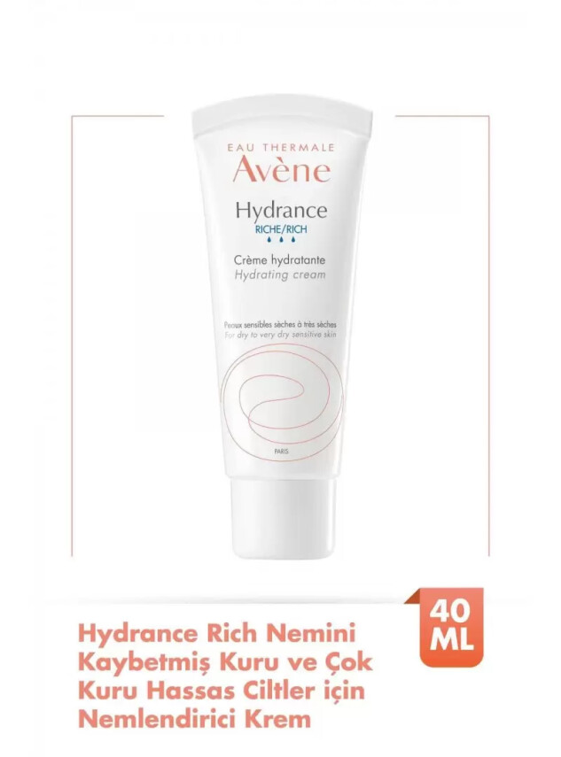 Avene Hydrance Rich Kuru Ciltler için Nemlendirici Krem 40 ml - Avene