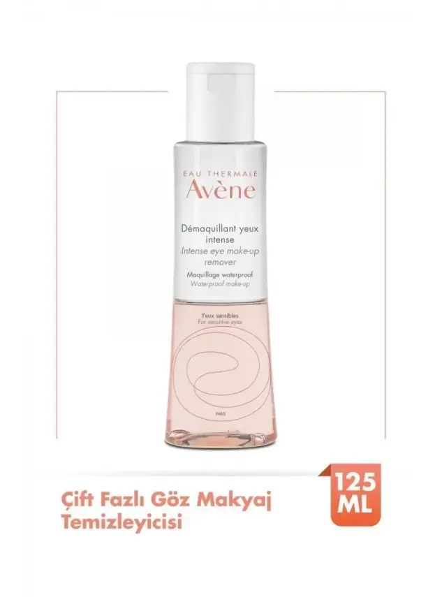 Avene Intense Eye Make-Up Remover Çift Fazlı Göz Makyaj Temizleyicisi 125 ml - 1
