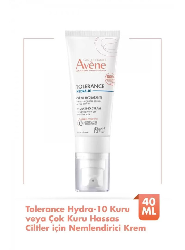 Avene Tolerance Hydra-10 Kuru veya Çok Kuru Hassas Citler için Nemlendirici Krem - Avene