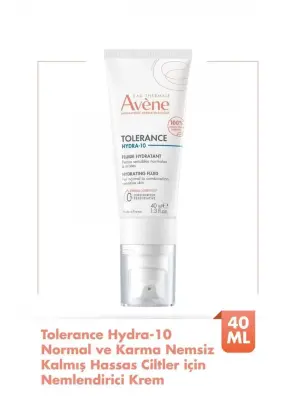 Avene Tolerance Hydra-10 Normal ve Karma Nemsiz Kalmış Hassas Ciltler için Nemlendirici Krem - Avene