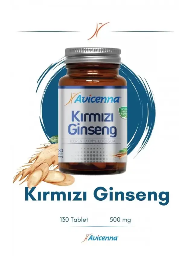 Avicenna Kırmızı Ginseng 500mg 130 Tablet - 1