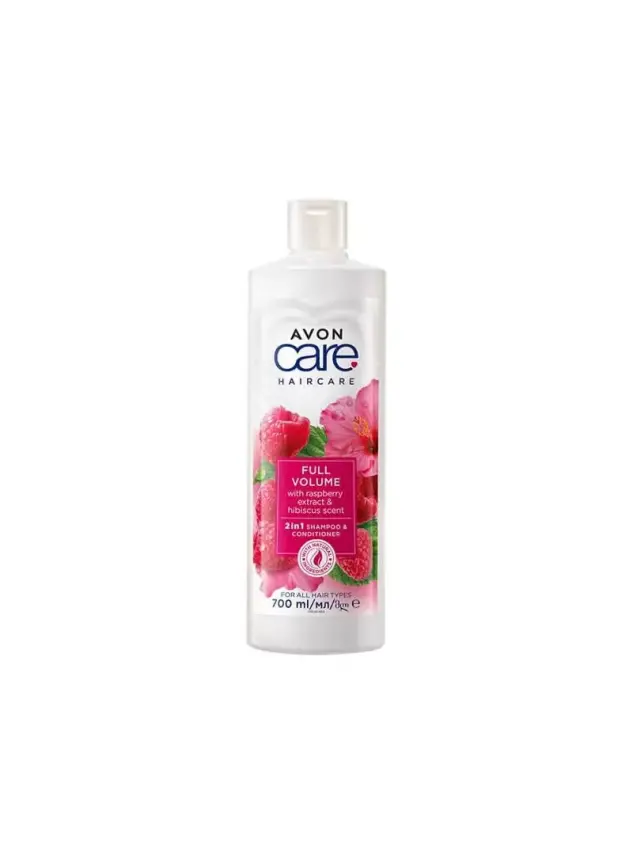 Avon Care Ahududu ve Hibiskus Özleri 2'si 1 Arada Şampuan ve Saç Kremi 700 ml - 1