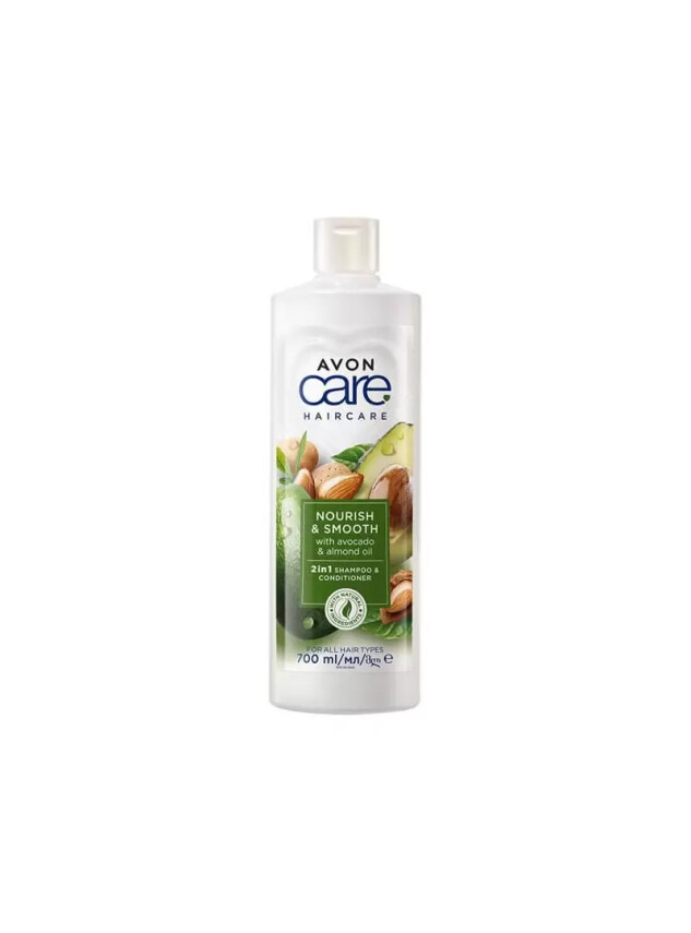 Avon Care Avokado ve Badem Yagı İçeren 2’si 1 Arada Şampuan ve Saç Kremi 700 ml - Avon
