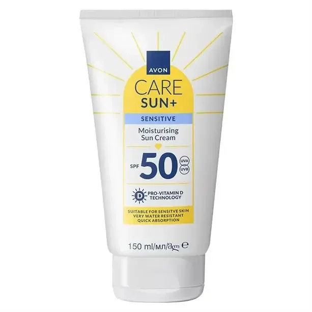 Avon Care Sun+ Hassas Ciltler İçin Nemlendirici Güneş Kremi Spf50 150ml - 1