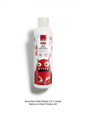 Avon Kids Çilek Kokulu 2'si 1 Arada Banyo ve Vücut Yıkama Jeli 200ml - Avon