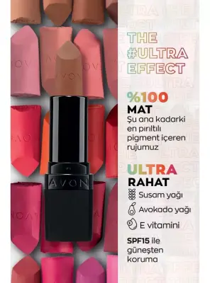 Avon Kiss Me Ultra Mat Ruj Marvellous Mocha ve Genius Maskara Hediye Paketi - 3