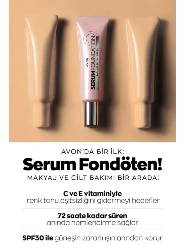 Avon Serum Fondöten SPF30 30 ml - 140P-Light İvory - - 2