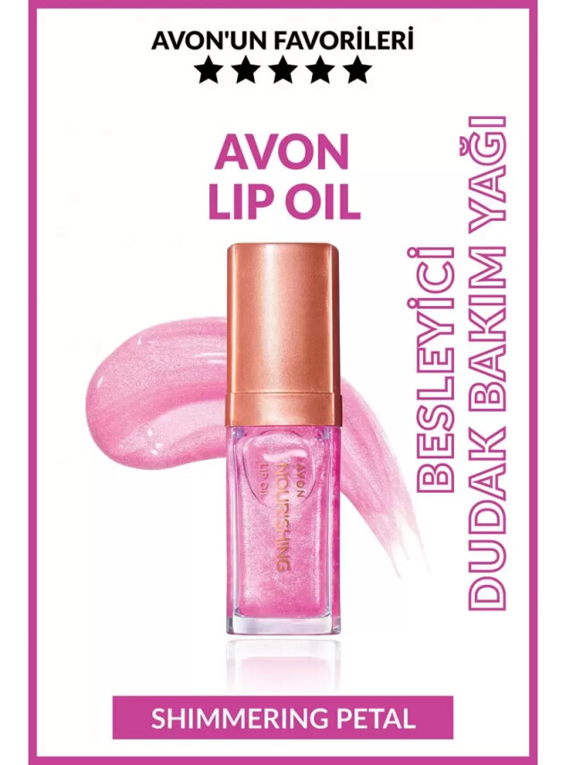 Avon True Nourishing Lip Oil Dudak Bakım Yağı - Shimmering Petal - - Avon