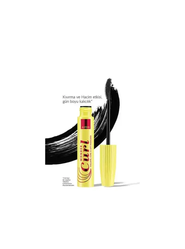 Avon WonderCurl Hacim, Kıvırma & Kaldırma Etkili Maskara - Blackest Black - 1