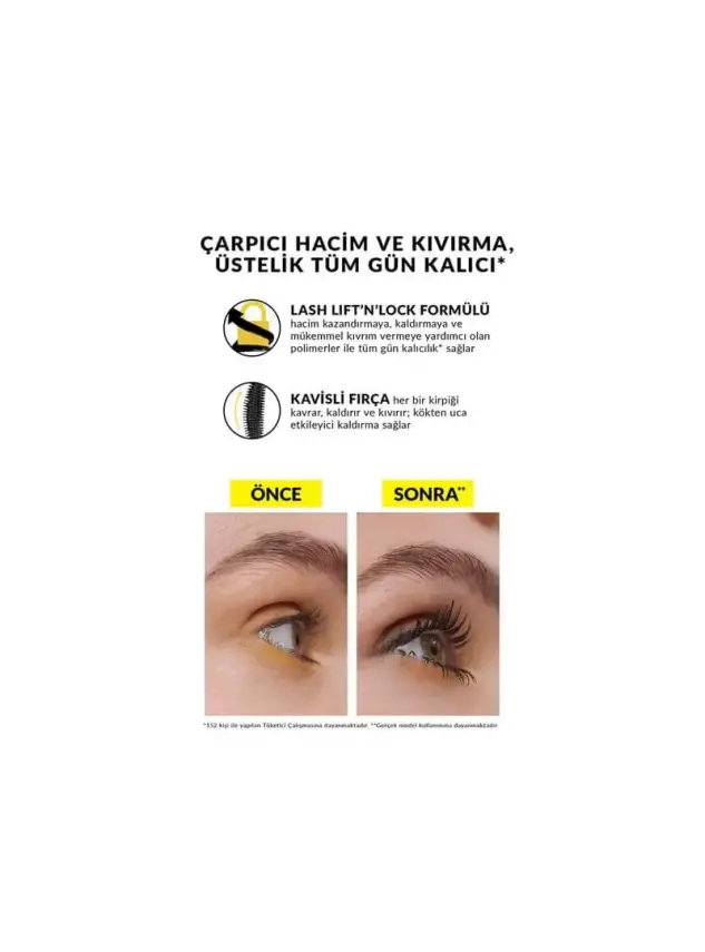 Avon WonderCurl Hacim, Kıvırma & Kaldırma Etkili Maskara - Blackest Black - 2