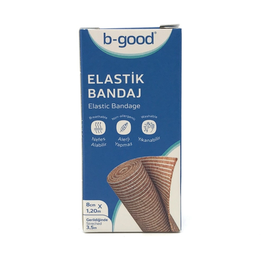 B-Good Elastik Bandaj 8cm x 3,5m - 1