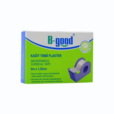 B-Good Kağıt Tıbbi Flaster 5m x 1,25cm - B-Good