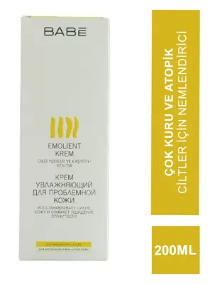 Babe Emollient Cream 200 ml Çok Kuru Ve Atopik Ciltler İçin Nemlendirici - Babe