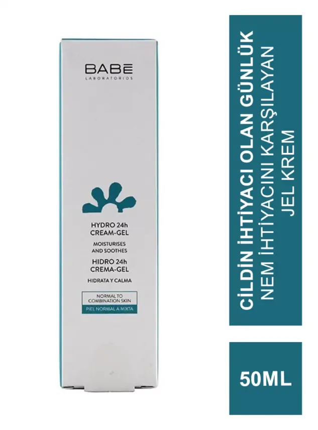 Babe Hydro 24h Cream Gel 50 ml Su Bazlı Nemlendirici Jel Krem - 1