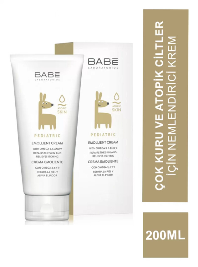 Babe Pediatric Emollient Cream 200 ml Çok Kuru Ve Atopik Ciltler İçin Nemlendirici - Babe