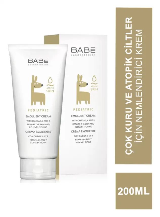 Babe Pediatric Emollient Cream 200 ml Çok Kuru Ve Atopik Ciltler İçin Nemlendirici - 1