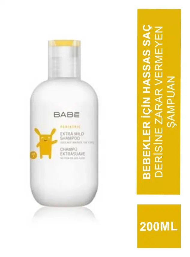 Babe Pediatric Extra Mild Shampoo 200 ml Ekstra Yumuşak Şampuan - 1