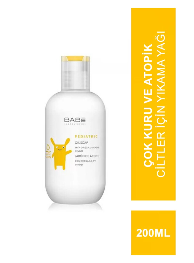 Babe Pediatric Oil Soap 200 ml Çok Kuru Ve Atopik Ciltler İçin Yıkama Yağı - Babe