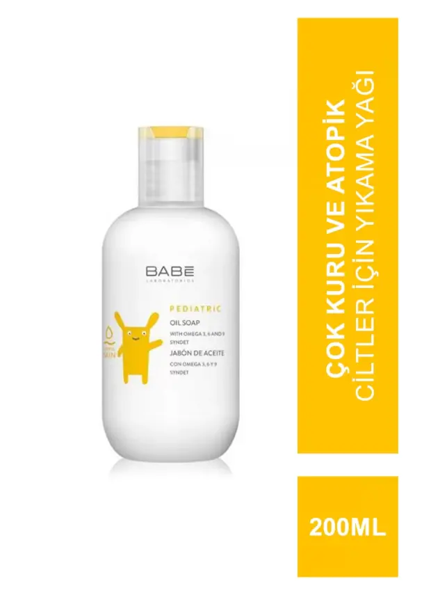 Babe Pediatric Oil Soap 200 ml Çok Kuru Ve Atopik Ciltler İçin Yıkama Yağı - 1