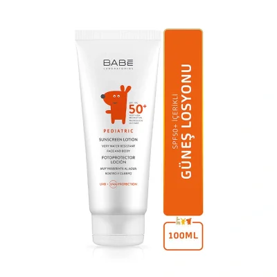 Babe SPF 50+ Pediatric Lotion 100 ml Bebek Ve Çocuklar İçin Güneş Koruyucu - Babe