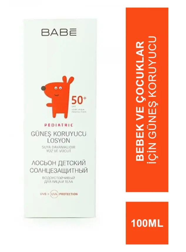 Babe SPF 50+ Pediatric Lotion 100 ml Bebek Ve Çocuklar İçin Güneş Koruyucu - 1