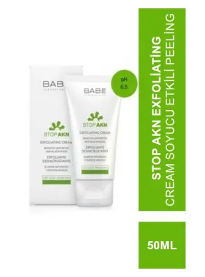 Babe Stop AKN Exfoliating Cream 50 ml Soyucu Etkili Peeling - Babe