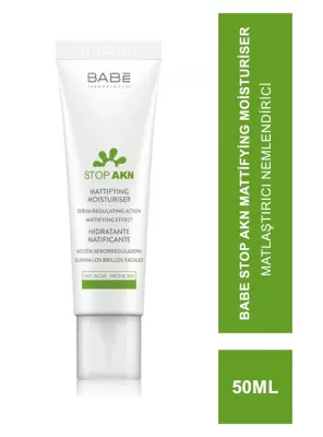Babe Stop AKN Mattifying Moisturiser 50 ml Matlaştırıcı Nemlendirici - Babe