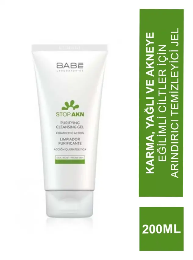 Babe Stop AKN Purifying Cleansing Gel 200 ml Arındırıcı Temizleme Jeli - 1