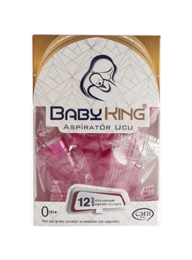Baby King Aspiratör Ucu Pembe 12'li 0m+ - 1