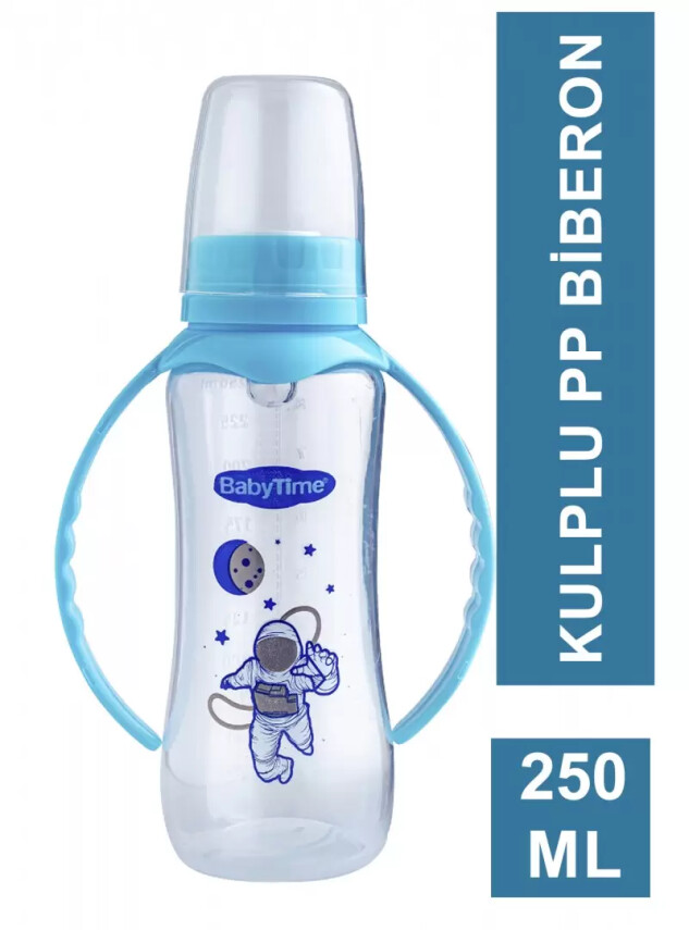 BabyTime PP Kulplu Biberon 250 ml - BT069 - Diğer Bakım Ürünleri