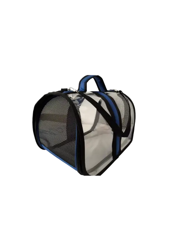 Bacco Milano Şeffaf Çanta Mavi 44*28*28 cm - 1