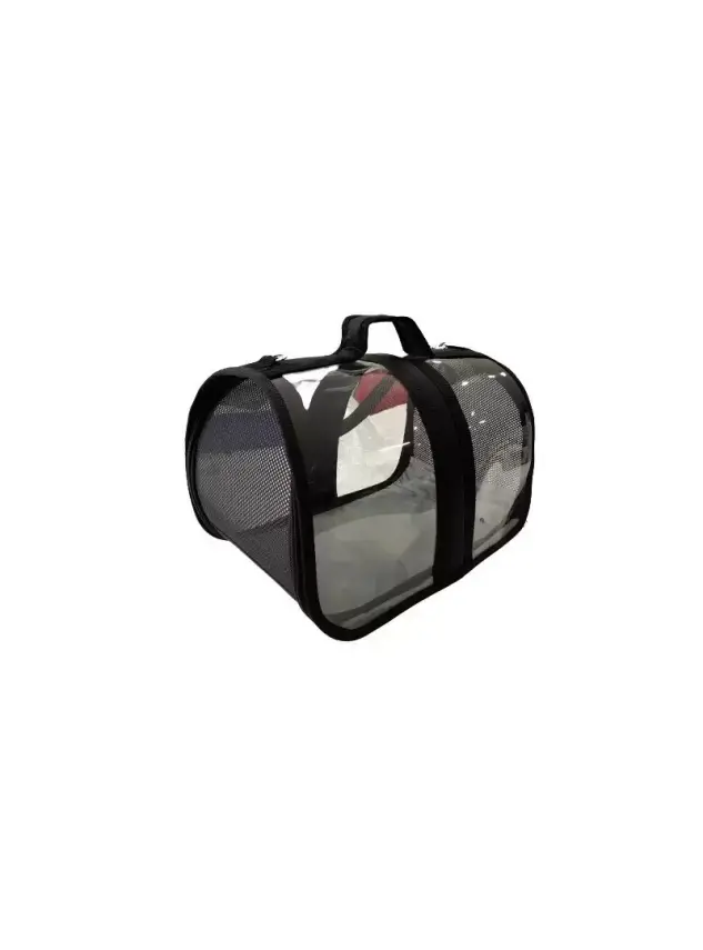 Bacco Milano Şeffaf Çanta Siyah 44*28*28 cm - 1