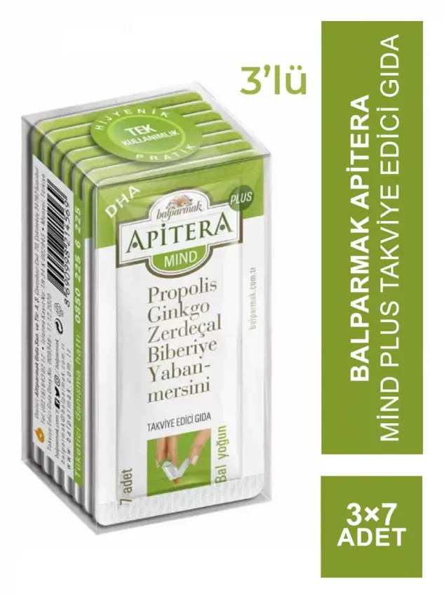 Balparmak Apitera Mind Plus 3 Adet 7 x 7 GR - 1