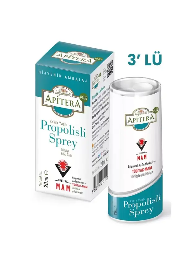 Balparmak Apitera Plus Propolisli Sprey 20 ml x 3 Adet - 1