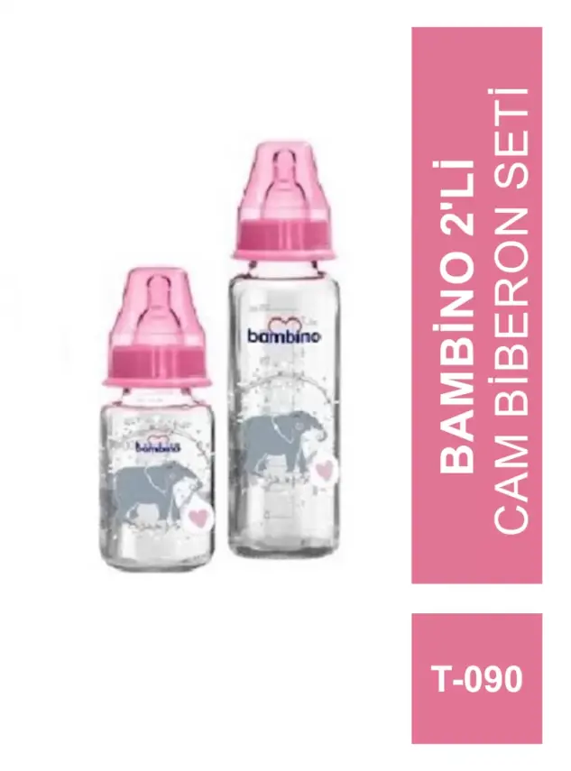 Bambino 2'li Cam Biberon Seti T-090 - 1