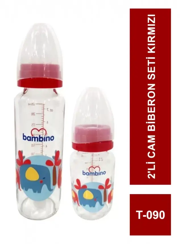 Bambino 2'li Cam Biberon Seti T-090 - 2