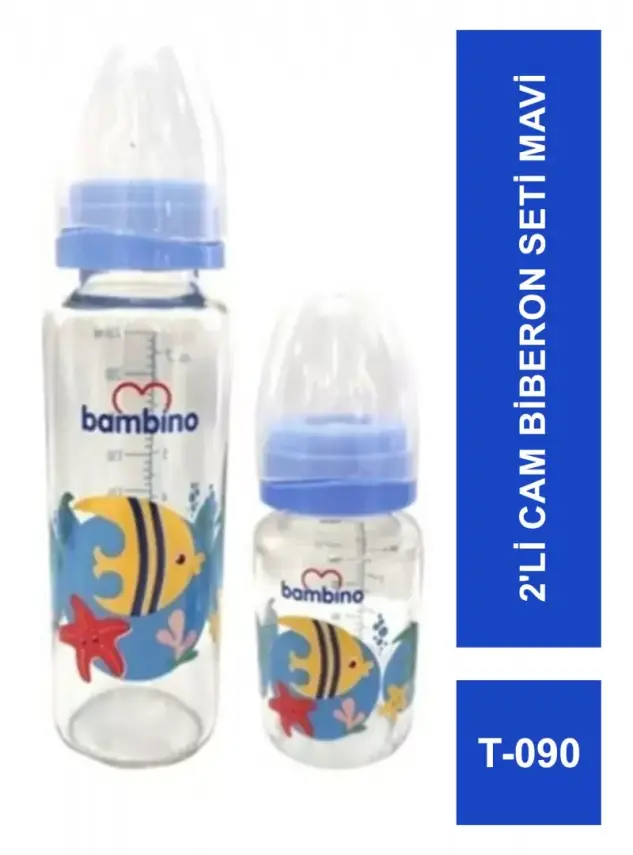 Bambino 2'li Cam Biberon Seti T-090 - 3