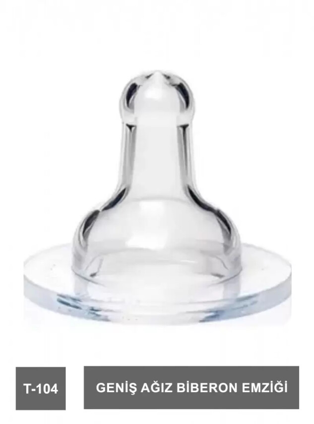 Bambino Geniş Ağız Biberon Emziği 0-6 Ay - T104 - - Bambino