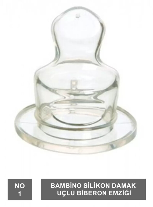Bambino Klasik Biberon Emziği Damaklı 0-6 Ay - T153 - - Bambino